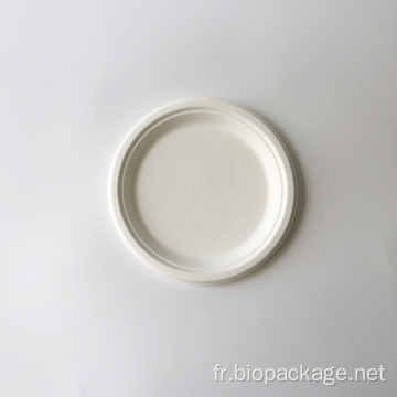 Plaque de bagasse de 9 pouces φ225 mm